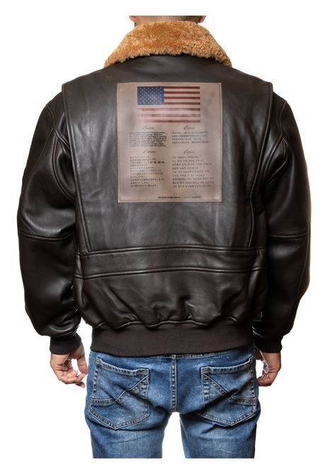 giubbino pelle marrone TOP GUN | TOPGUNPELLE-MARRONE